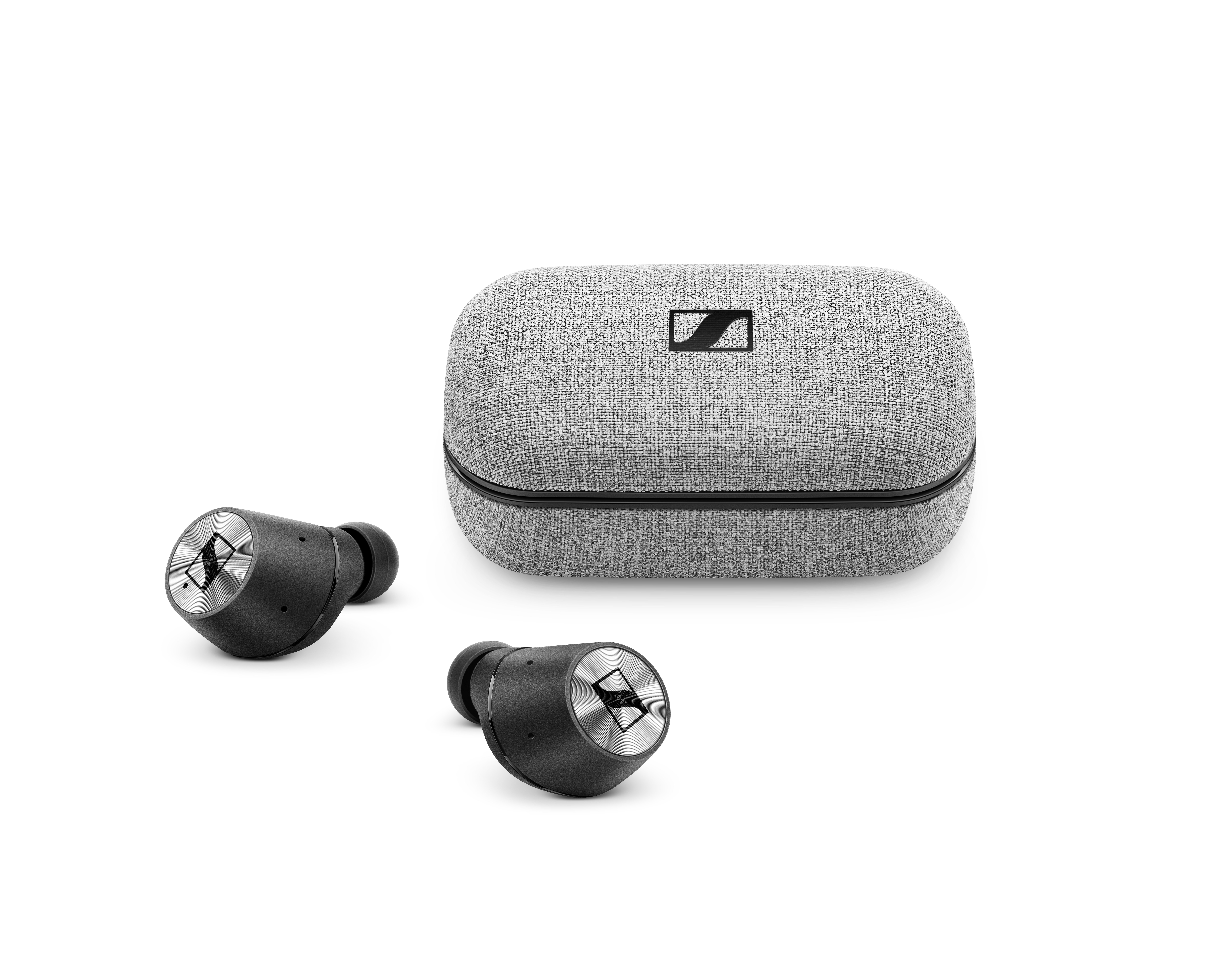 Kopfhörer Bluetooth Wireless, Schwarz/Silber In-ear SENNHEISER True MOMENTUM