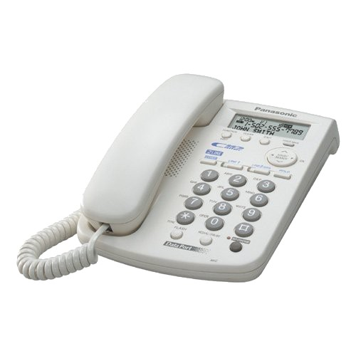 Teléfono - Panasonic KX-TSC 11EXW, Fijo, Identificador de llamadas, Compatible con Audifonos, Blanco