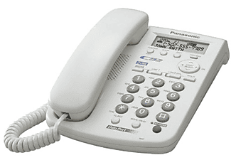 Teléfono - Panasonic KX-TSC 11EXW, Fijo, Identificador de llamadas, Compatible con Audifonos, Blanco