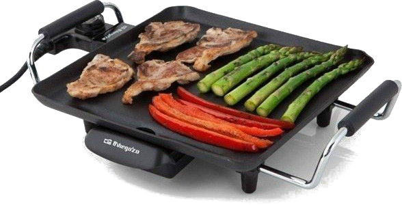 Plancha de asar - Orbegozo TB 2206, 1500 W, Temperatura regulable, Termostato extraible