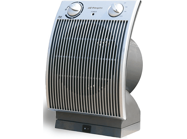 Calefactor - Orbegozo FH 6035 Potencia 2200W, 2 niveles de potencia, Oscilante, Termostato