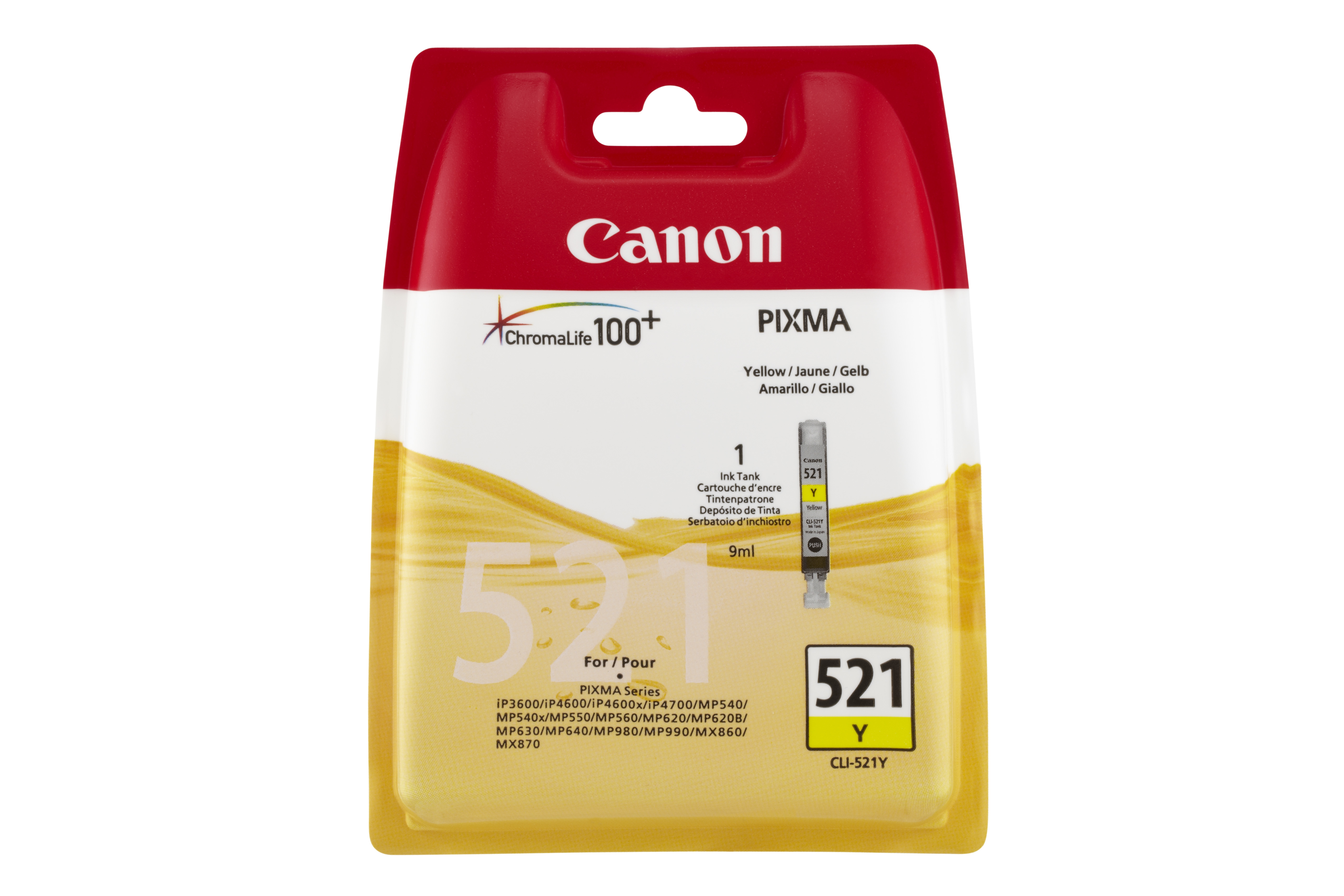 Canon CLI-521Y - Amarillo - original - depósito de tinta