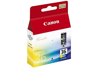 cartucho de tinta - Canon CLI-36, Color (cian, magenta, amarillo, negro), Original