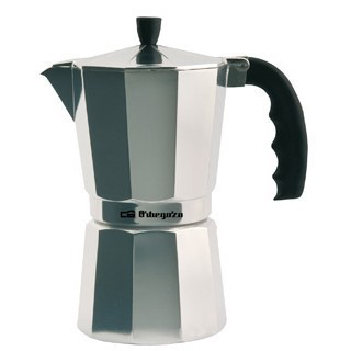 Cafetera tradicional - Orbegozo KF 200, 2 tazas, Aluminio