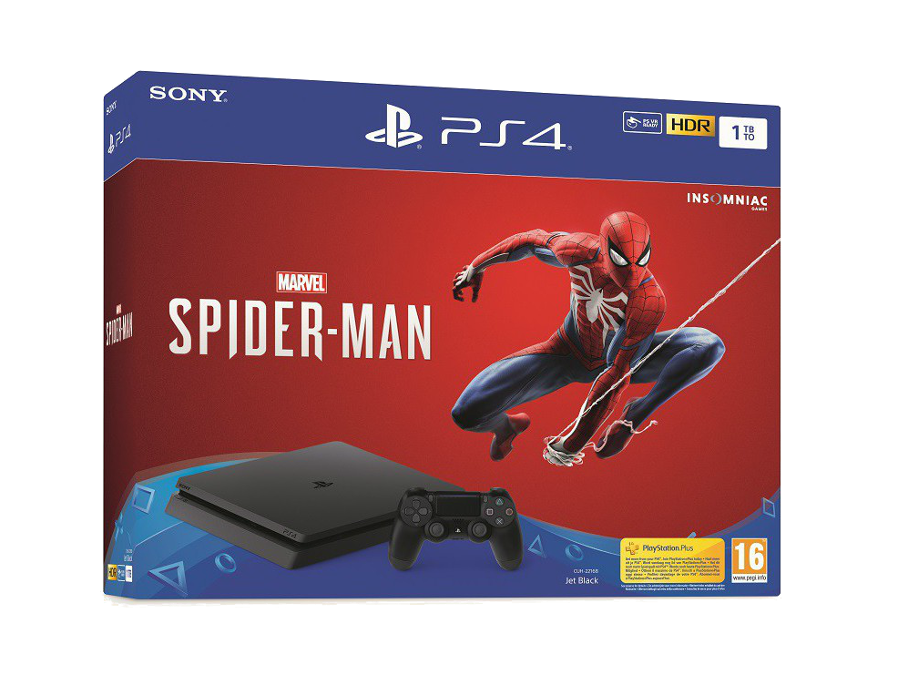 Consola - PS4 Slim 1TB + Marvel Spider-Man