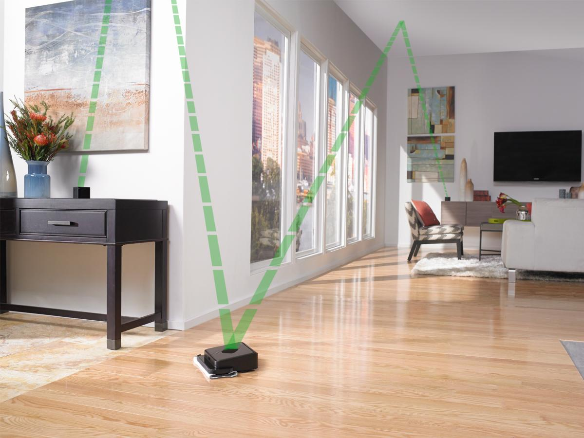 Robot aspirador - iRobot Braava 390t Robot friegasuelos Grandes espacios Navegación inteligente