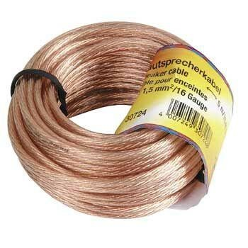 Cable de audio - Hama 00030725, 10m, Transparente