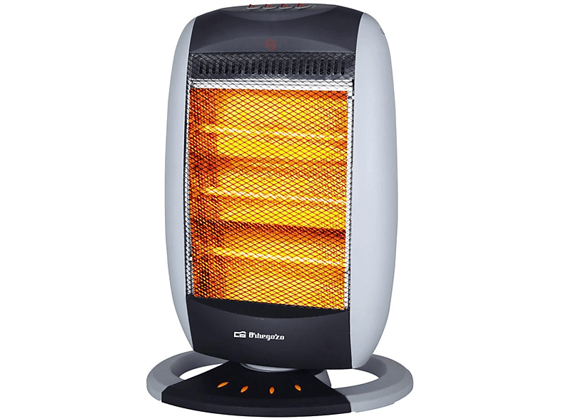 Estufa eléctrica halógena - Orbegozo BP 5005 A Potencia 1200W Triple barra de cuarzo