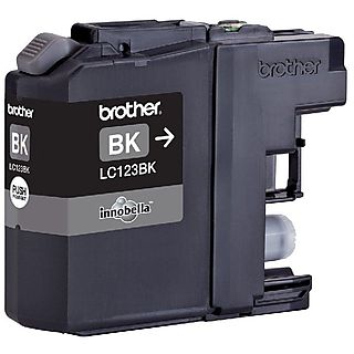 Brother LC123BK - Cartucho de impresión - Alto rendimiento - 1 x negro - 600 páginas - blíster