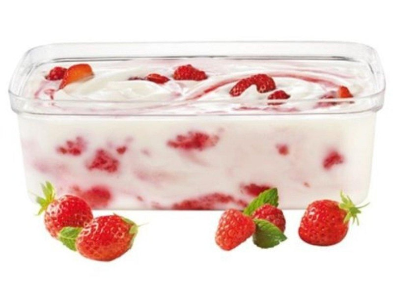Tarro de plástico XF 101032, Capacidad 1 L, accesorio para yogurtera, Incluye un escurridor