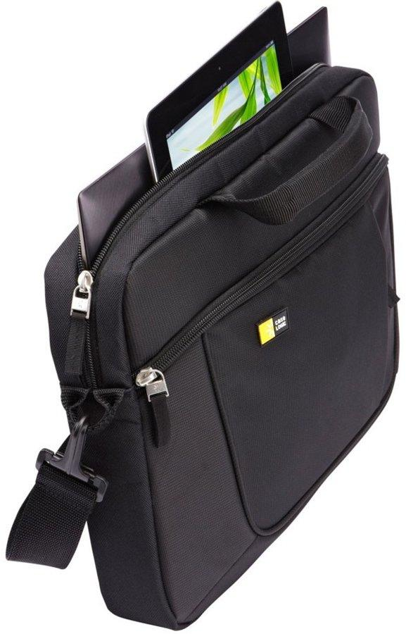 Maletín para portátil - Case Logic con asas, bolsillo frontal y en color negro