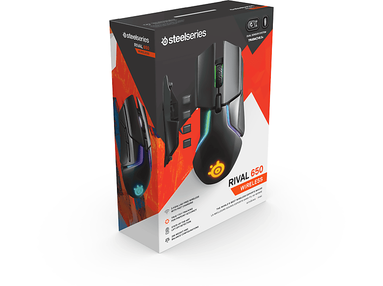 STEELSERIES Rival 650 Kablosuz Gaming Mouse Siyah_4