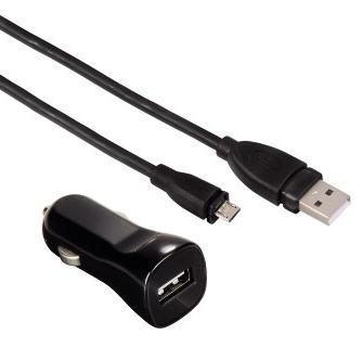 Cargador coche - Hama 00108334, Negro