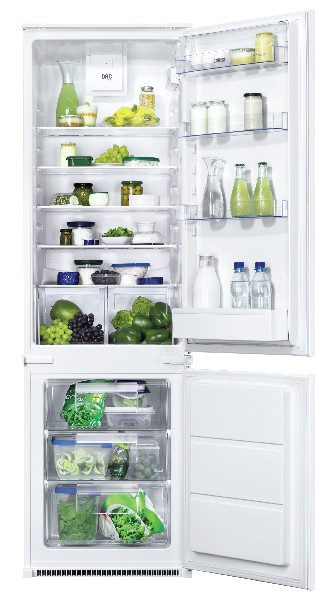 Frigorífico combi - ZANUSSI ZBB 28465 SA , Blanco, 177cm, Control electrónico interno