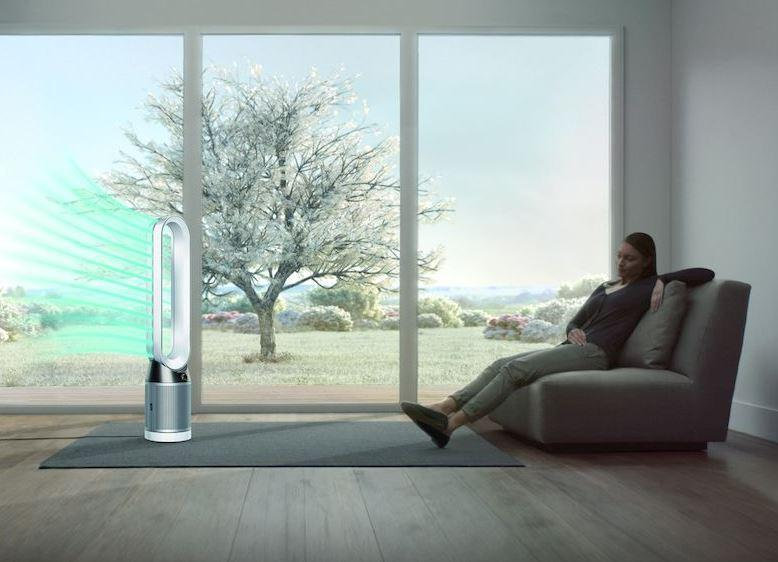 Purificador de aire - Dyson Pure Cool Link Tower, Ventilador, Antialergias, Oscilación, Negro
