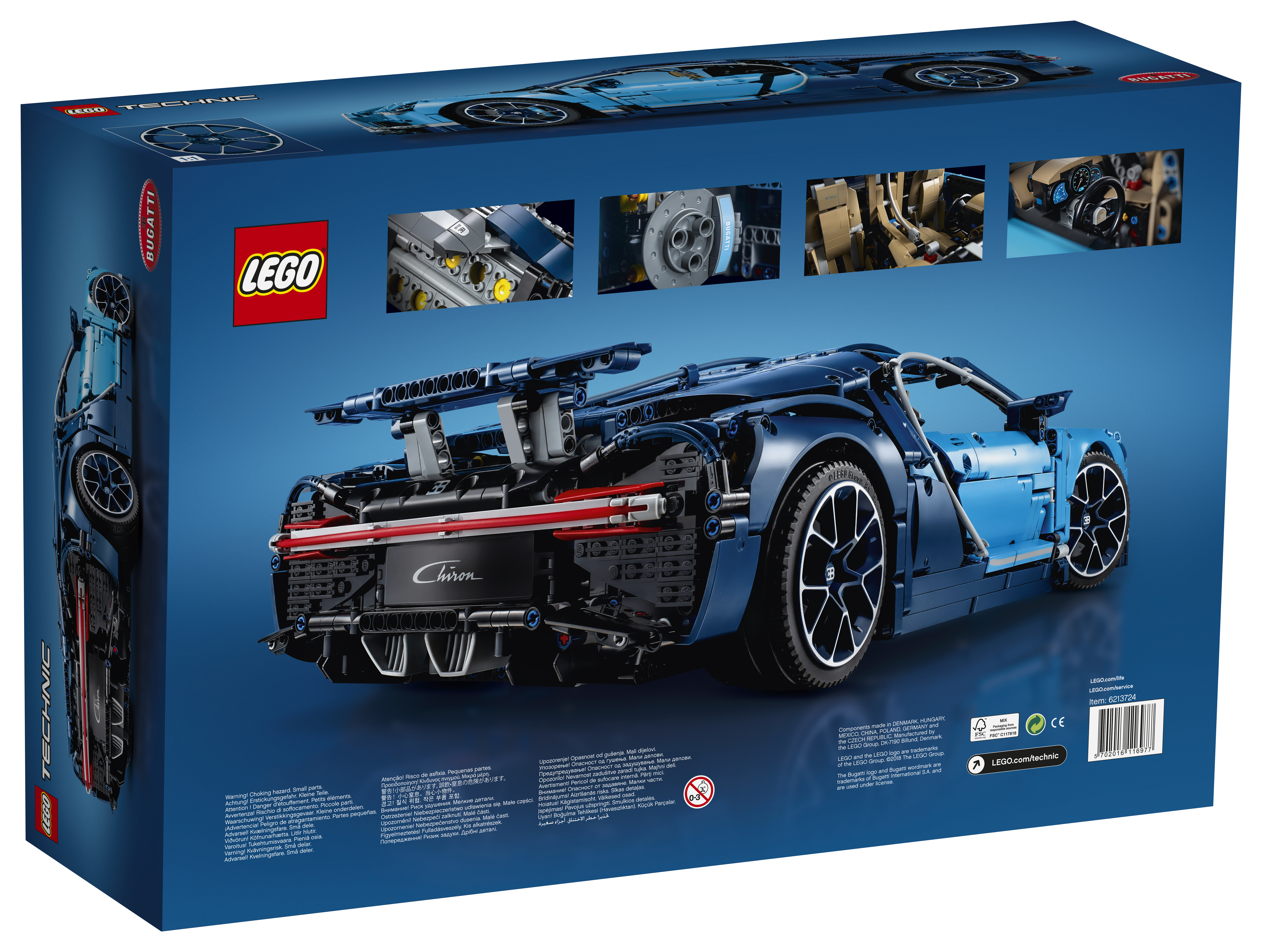 LEGO 42083 Bugatti Chiron Bausatz, Mehrfarbig