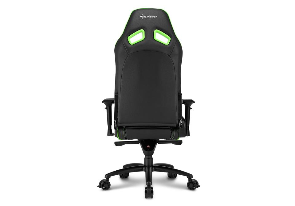 Silla gaming - Sharkoon Skiller SGS3, Verde y negro