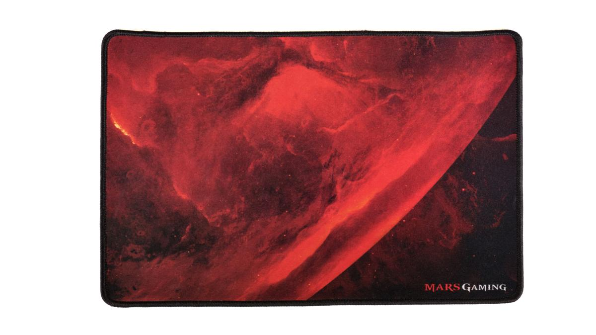 Mars Gaming Mrmp0 alfombrilla base cauchoborde reforzado 35x25cm rojo negro para de