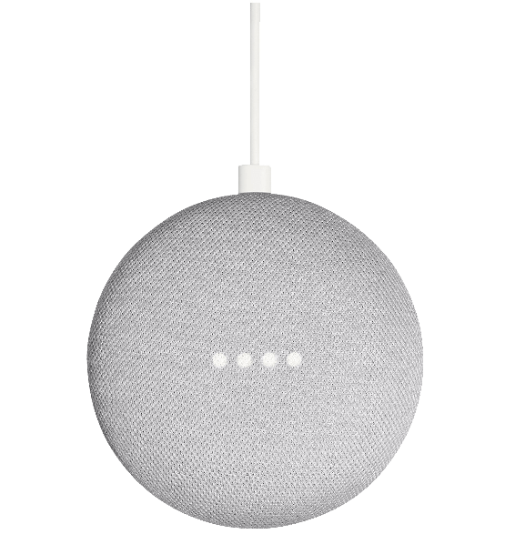 Altavoz Inteligente Google home mini tiza gris wifi chromecast micro usb assistant blanco asistente smart bluetooth sonido 360º tela con 5ghz ga00210es