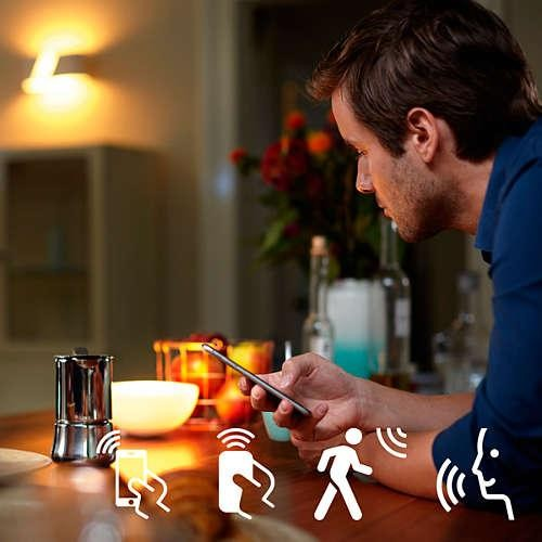 Luces - Kit 3 bombillas LED inteligentes E27, Puente y mando Philips Hue, Luz de cálida a fría