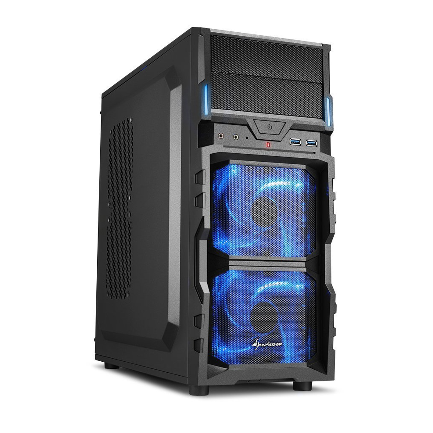 Carcasa de ordenador - Sharkoon VG5-V Midi-Tower, Negro