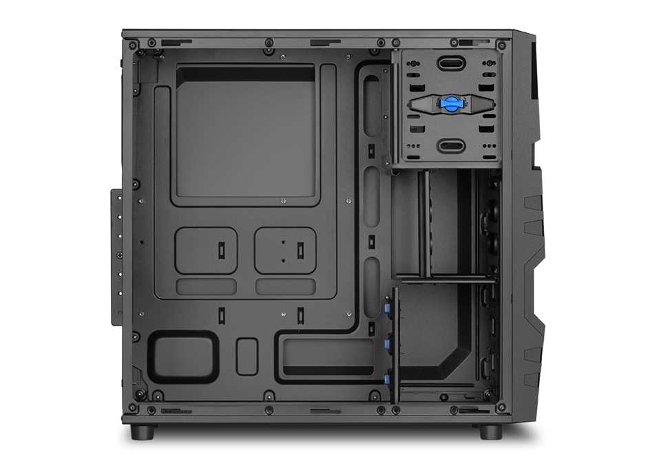 Carcasa de ordenador - Sharkoon VG5-V Midi-Tower, Negro