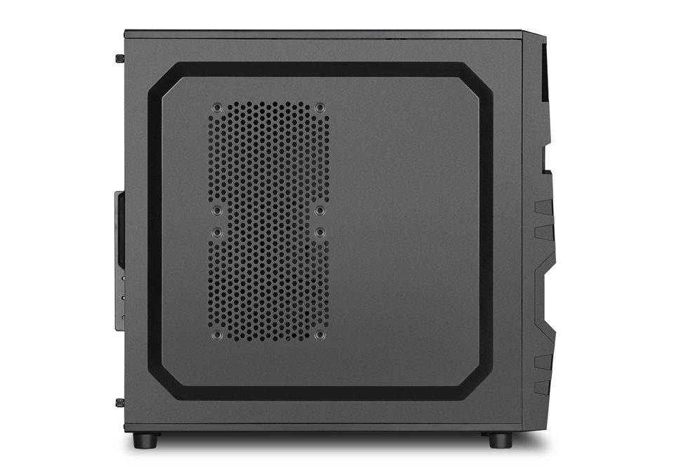 Carcasa de ordenador - Sharkoon VG5-V Midi-Tower, Negro