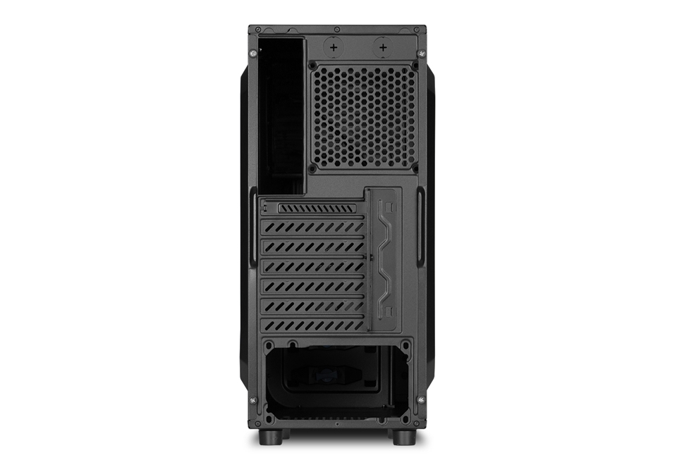 Carcasa de ordenador - Sharkoon VG5-V Midi-Tower, Negro