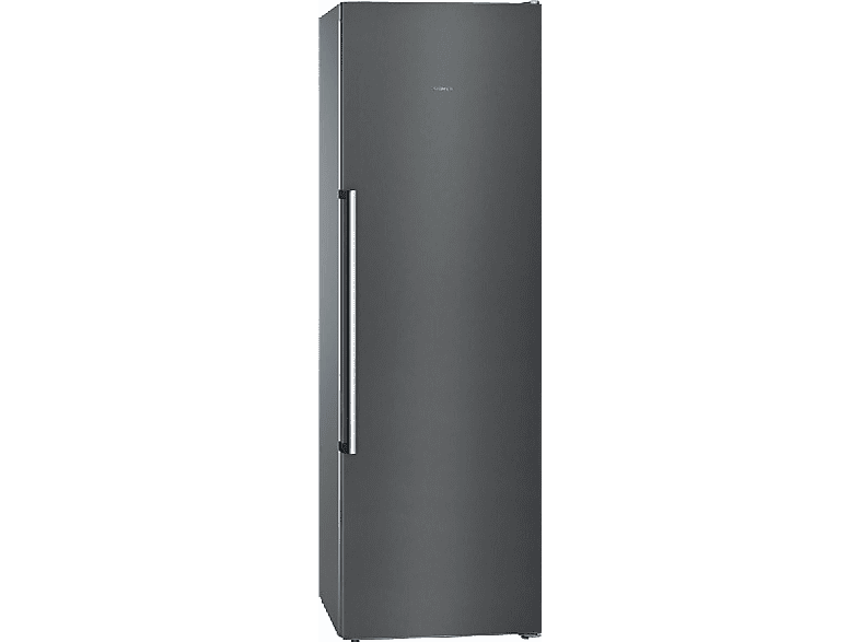 Congelador vertical - Siemens GS36NAX3P, 242 L, No Frost, 186 cm, Clase A++, Inox negro antihuellas