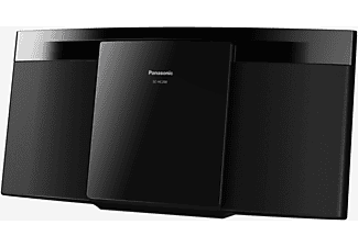 Microcadena - Panasonic SC-HC200, 2 canales, 20 W, Bluetooth, Lector CD, USB, Negro