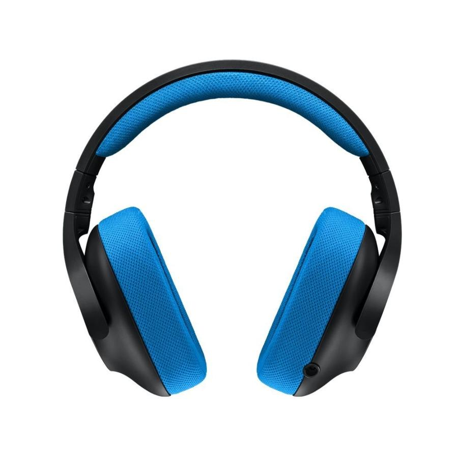 Auriculares gaming - Logitech G233, Diadema, Con Cable, Micrófono, Negro y azul