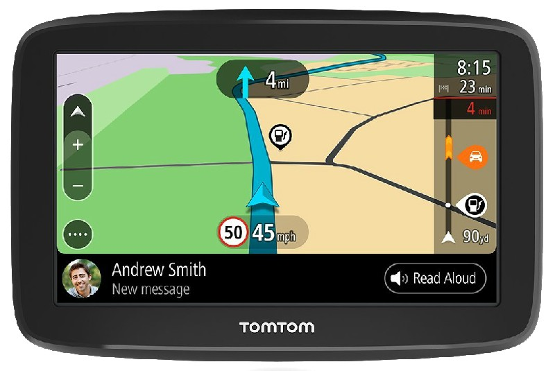 Navegador Gps Tomtom go basic 5 eu45 para coche pulgadas con y prueba de radares gracias traffic mapas la ue actualizaciones wifi soporte reversible integrado europa negro 45