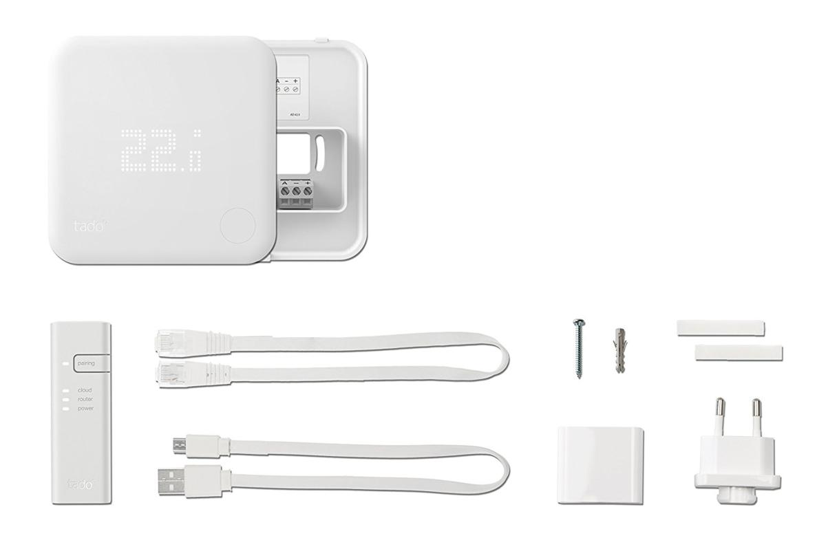 Termostato inteligente - Tado Kit de Inicio V3, Geolocalización, Multizona, Blanco