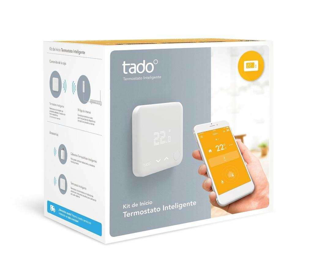 Termostato inteligente - Tado Kit de Inicio V3, Geolocalización, Multizona, Blanco