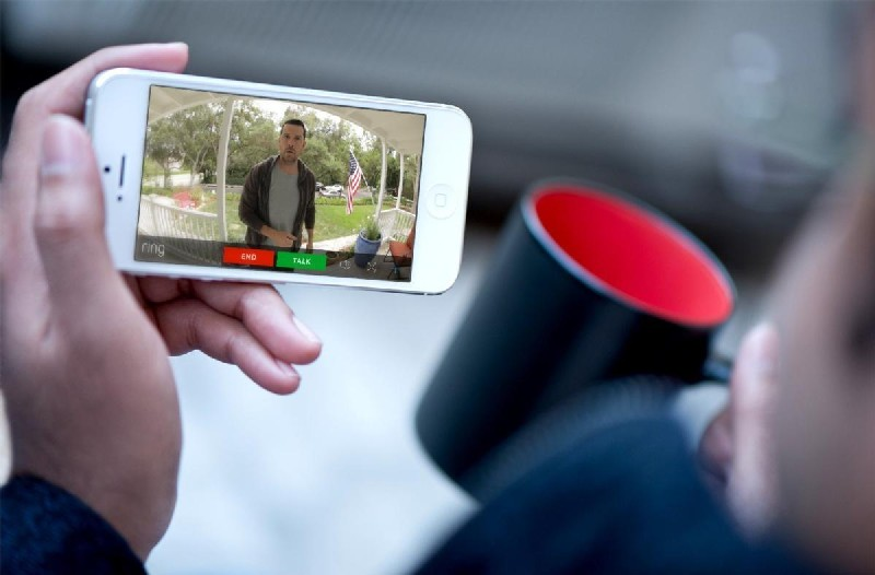Videoportero - Ring Video Doorbell, Wifi, HD, Detención de movimiento, Plata