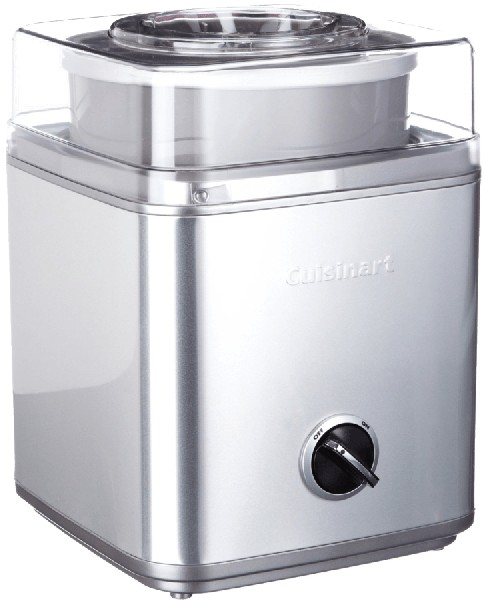 Heladera Cuisinart Ice30bce capacidad 2l tapa transparente libro de recetas 2 cremosos sorbetes yogur en solo 25 minutos usar 35 w litros acero inoxidable