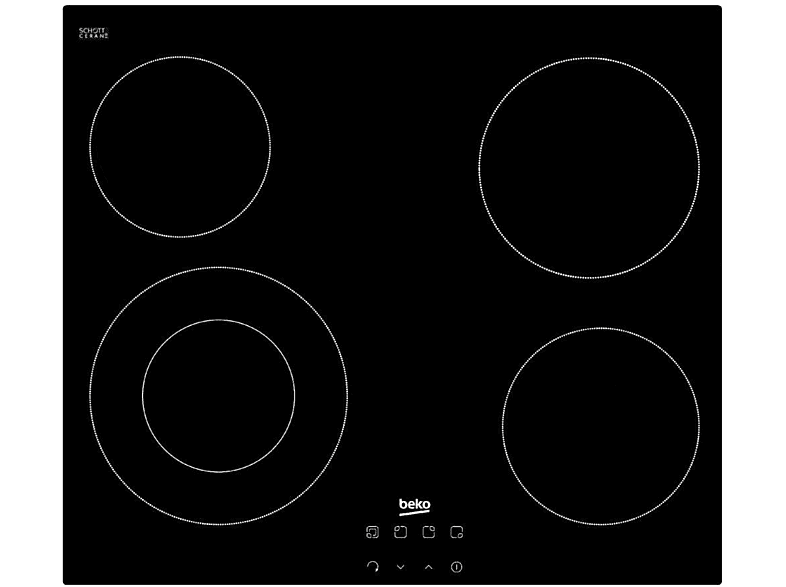 Encimera - placa vitrocerámica modular Beko 2 fuegos - Bazar San juan