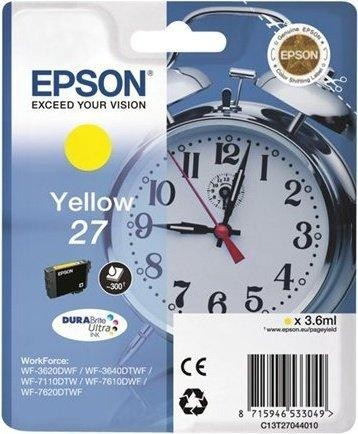 Cartucho de tinta - Epson C13T27044020 27, Amarillo (RF)