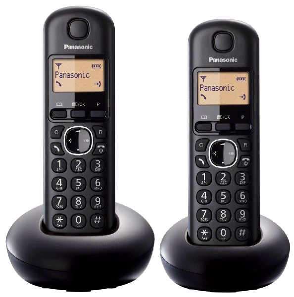 Panasonic Kxtgb212sp Dect duo negro kxtgb212 212spb identificador bloque llamadas alarma12 kxtgb212spb