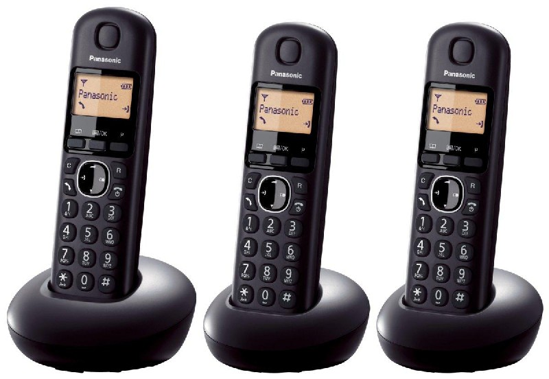 Teléfono - Panasonic KX-TGB213SPB, Inalámbrico, Trío Identificador de llamadas, 12 Melodías, Bloqueo Llamada