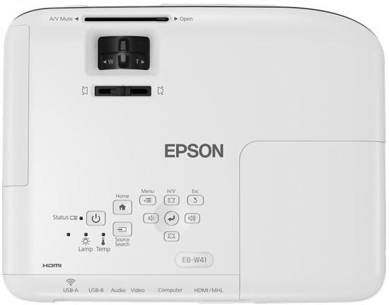 Proyector - Epson EB-W41, 3600 lúmenes, ANSI, 3LCD, WXGA (1280x800)