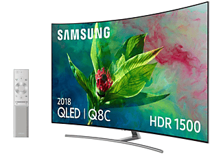 TV QLED 55" - Samsung 55Q8CN 2018 Curvo, 4K UHD, HDR 1500, Smart TV, Quantum Dot