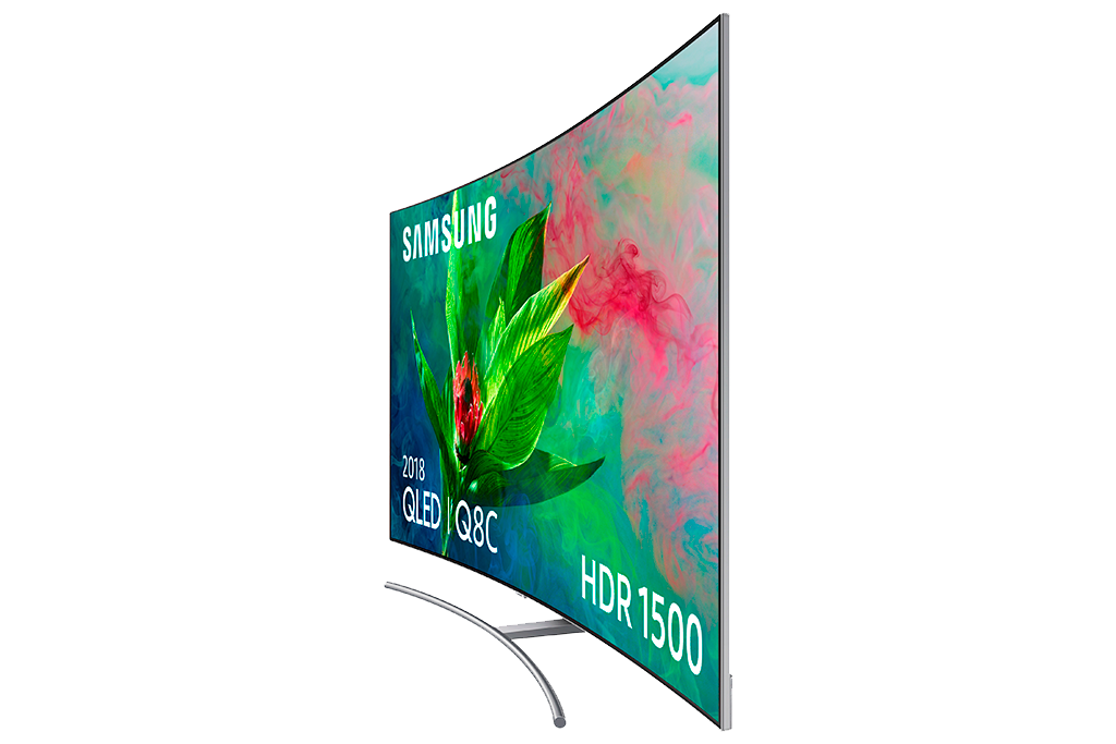 TV QLED 55" - Samsung 55Q8CN 2018 Curvo, 4K UHD, HDR 1500, Smart TV, Quantum Dot