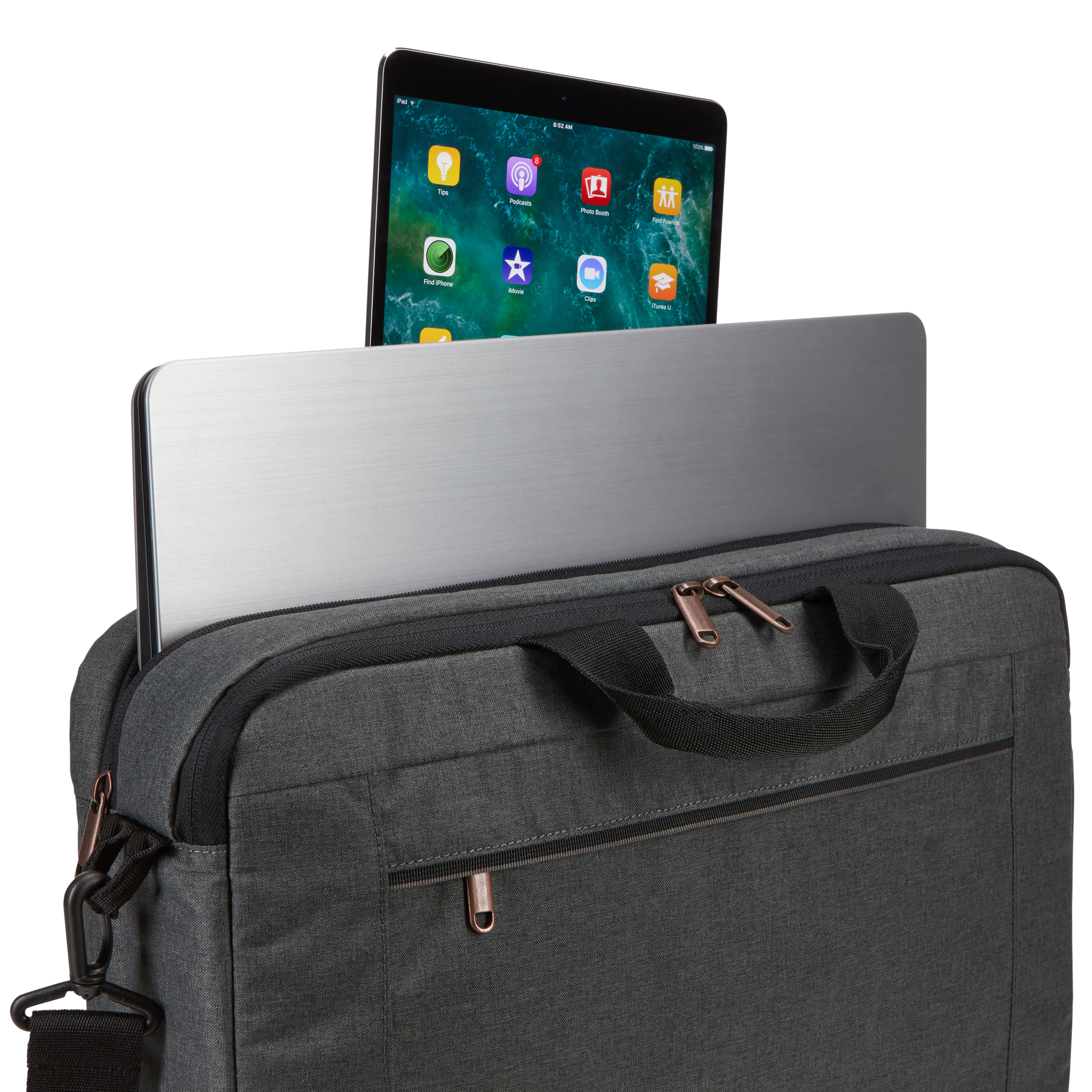 Bandolera - Case Logic Era, Portátil de hasta 15.6", Acolchado, Gris