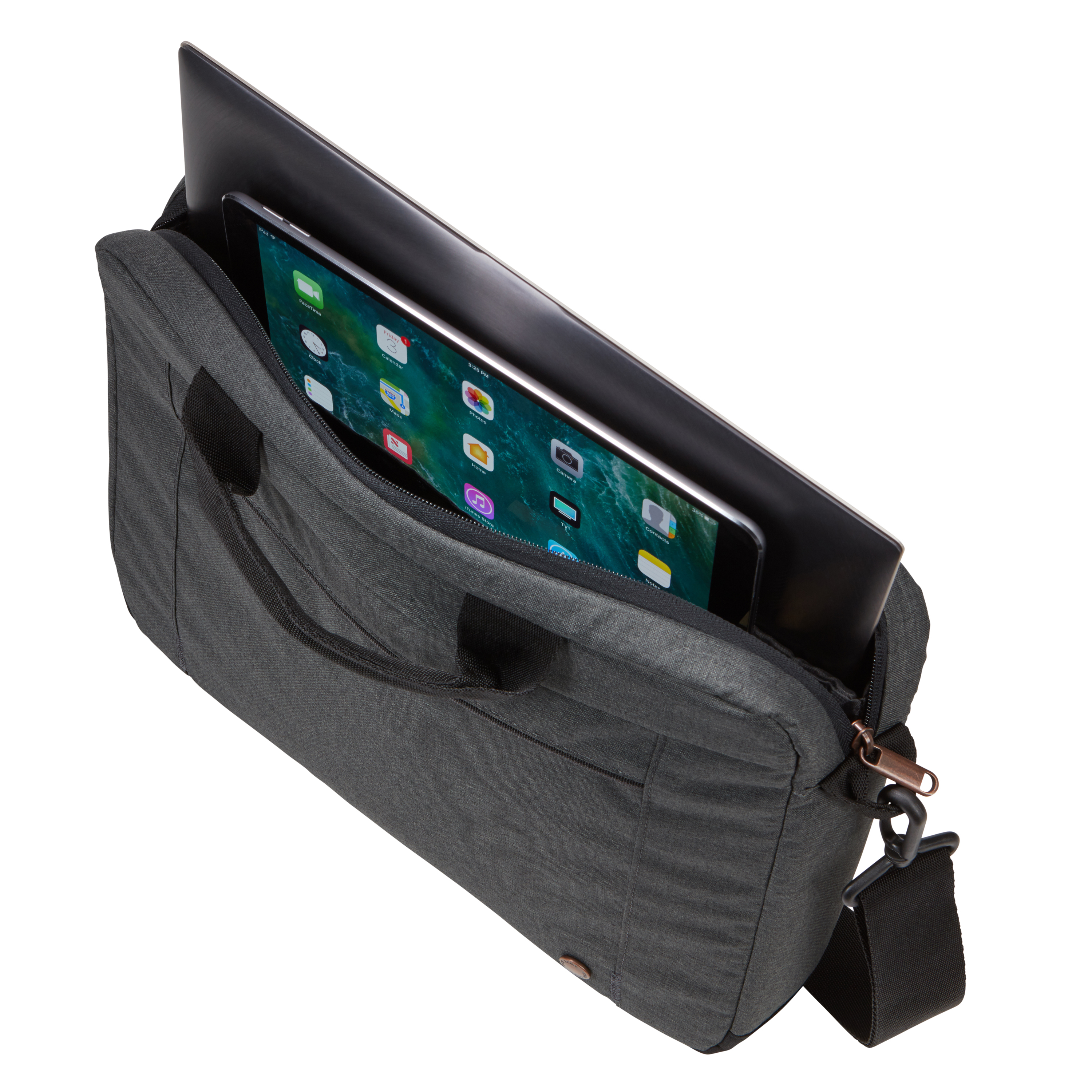 Bandolera - Case Logic Era Attaché, Portátil de hasta 14", Acolchado, Gris