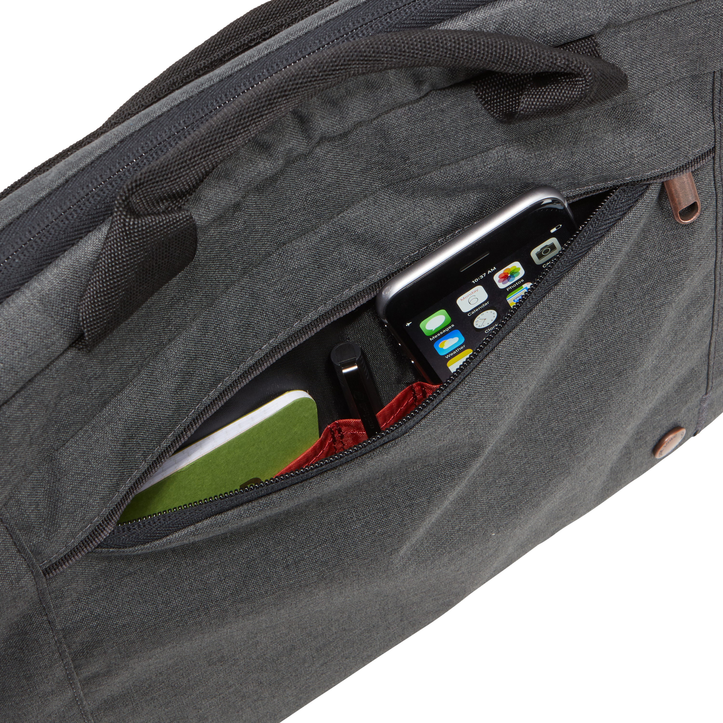 Bandolera - Case Logic Era Attaché, Portátil de hasta 14", Acolchado, Gris