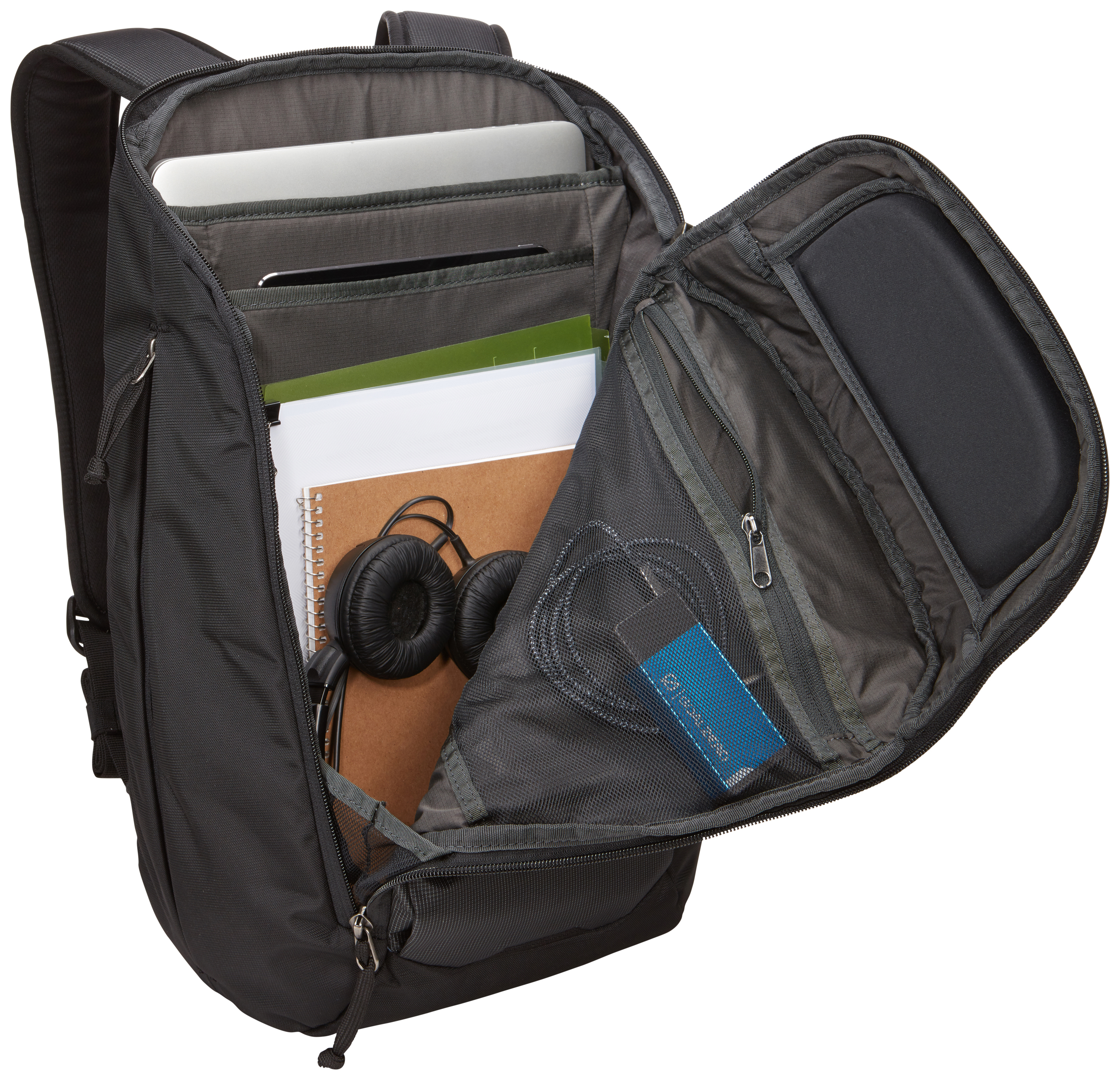Mochila para portatil - Thule EnRoute BackPack 23L, Hasta 15", Nylon y poliéster, Dark Forest