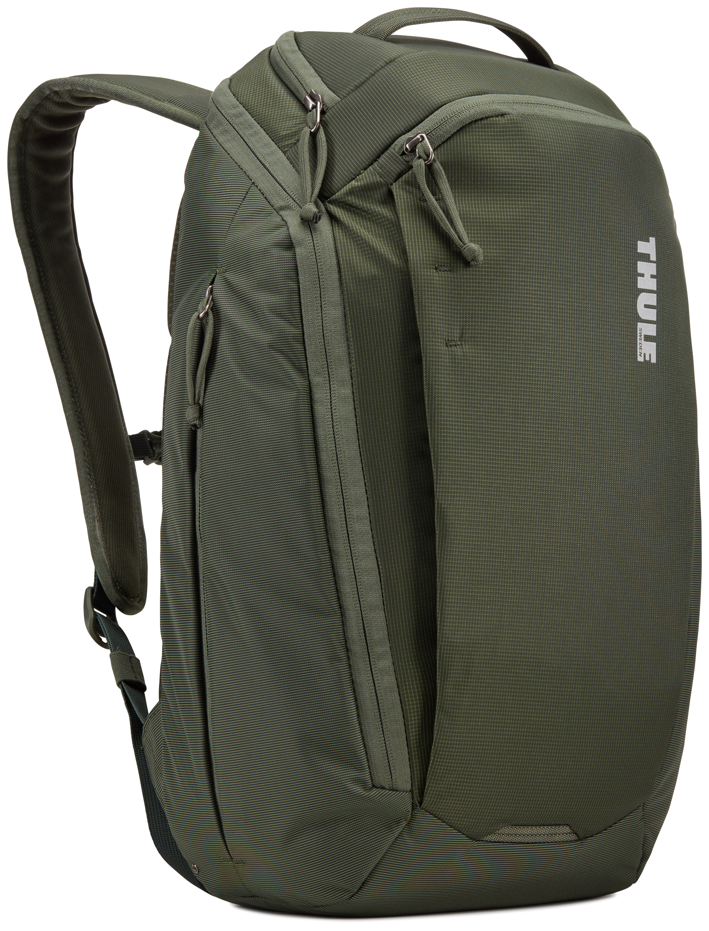 Mochila para portatil - Thule EnRoute BackPack 23L, Hasta 15", Nylon y poliéster, Dark Forest