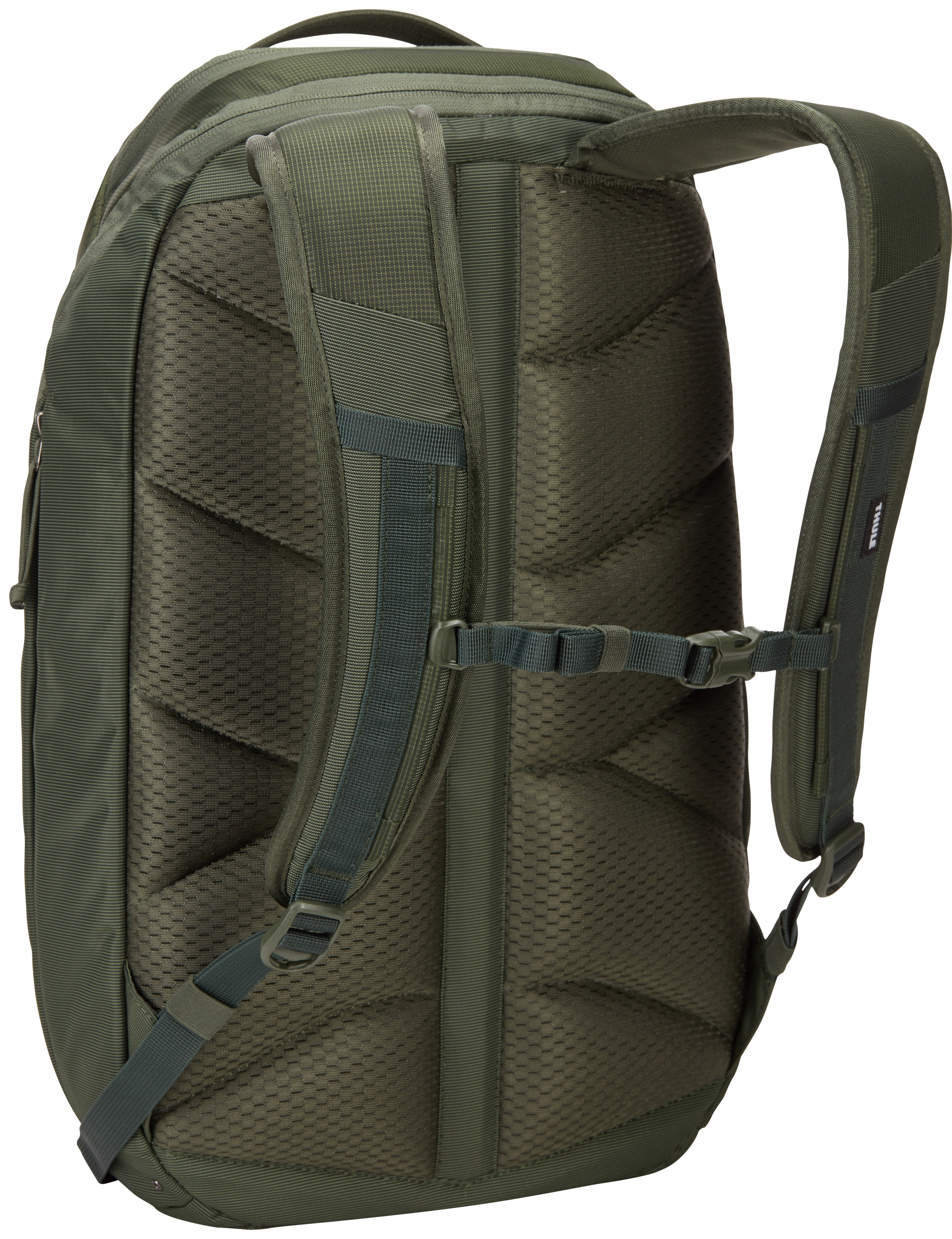 Mochila para portatil - Thule EnRoute BackPack 23L, Hasta 15", Nylon y poliéster, Dark Forest