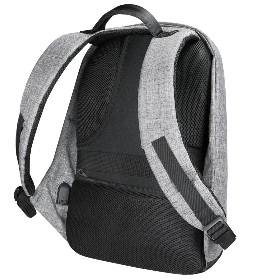 Mochila para portátil de hasta 16" - Evitta Antitheft Backpack, Gris y negro